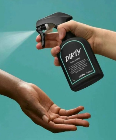 Lush Dirty Спрей для тела унисекс, мята, лаванда, сандал, освежающий аромат, стойкий боди-спрей, 200 мл