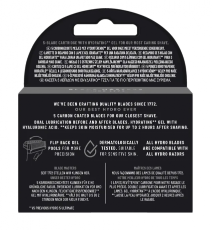 Wilkinson Sword Hydro 5 Ultimate 4er Klingenpackung, Набор из 4шт лезвий Hydro5 Ultimate