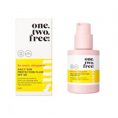 one.two.free! Daily Sun Protection Fluid SPF 50  Солнцезащитный флюид для ежедневного использования SPF 50