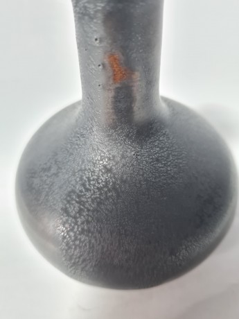 Винтажная ваза коричнево-черная, 8,5см x 9см, Германия, 1970-80гг.