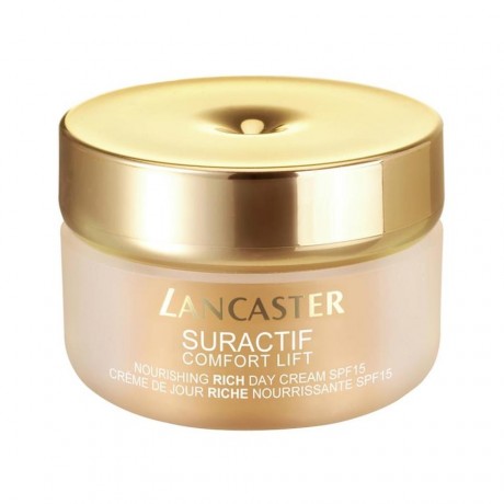 Lancaster (Ланкастер)  Suractif Comfort Lift Nourishing Rich Day Дневной крем для лица Cream SPF15, Geschenkset Подарочный набор: Nourishing Rich Day Дневной крем для лица Cream SPF15 trockene Haut 50 мл + Lifting Eye Cream 3 мл + 365 Skin Repair Youth Re