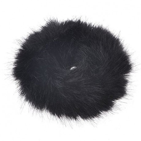 SOHO Faux Scrunchie Haargummi Mit Fell Schwarz Искусственная резинка для волос с мехом