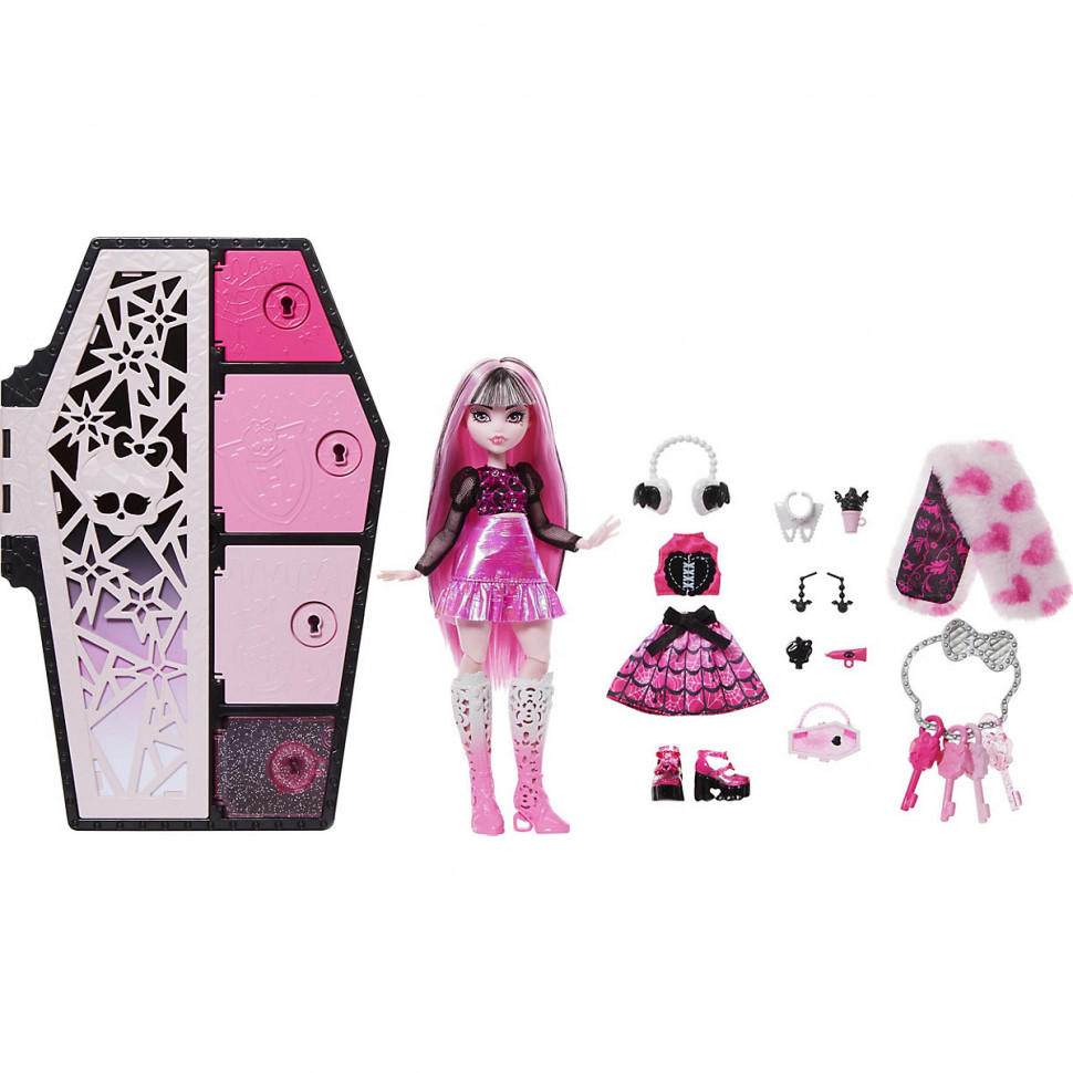 Купить Monster High Verborgene Schatze Draculaura rosa Кукла Монстер Хай  Дракулаура в розовом 