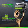 GILLETTE Rasierer, Labs Face Gold, 1 St, Джилетт Золотистый набор для бритья Labs Face: станок, 3 сменные кассеты и настенный держатель, 1 набор