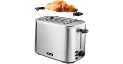 Bestron Bestron Toaster ATO800STE edelstahl (geburstet)/schwarz, 800 Watt, fur 2 Scheiben Toast edelstahl (geburstet)/schwarz Тостер Bestron ATO800STE нержавеющая сталь (матовая)/черный, 800 Вт, на 2 ломтика тостов
