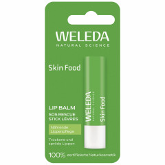 WELEDA Skin Food Lip Balm, 4.8 g, Питательный бальзам для губ Skin Food с подсолнечным маслом и маслом какао, 4.8 г