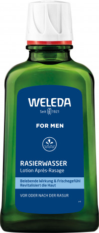 WELEDA FOR MEN Rasierwasser, 100 ml, Мужской лосьон до и после бритья с миррой и гамамелисом, 100 мл