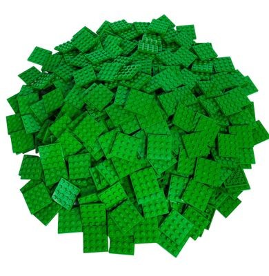 LEGO LEGO 4x4 Platten Gruen - 50 Stueck - Green plate 3031 Тарелки LEGO 4x4 зеленые - 50 штук - Зеленая тарелка 3031