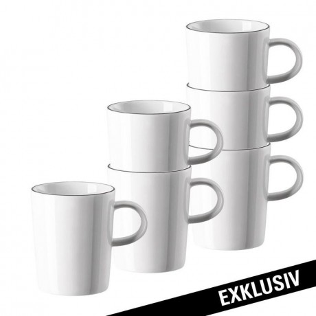 Arzberg Arzberg Porzellan Cucina Colori Black Becher-Set 6-tlg. Набор кружек Arzberg Porzellan Cucina Colori Black, 6 предм.