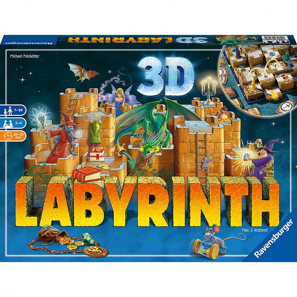 Купить Ravensburger Das verruckte Labyrinth 3D Сумасшедший лабиринт 3D в  интернет-магазине Diskontshop.eu Германия всего за 4 693 руб. в