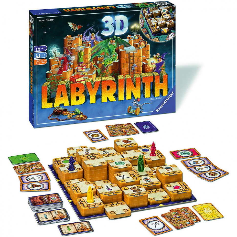 Купить Ravensburger Das verruckte Labyrinth 3D Сумасшедший лабиринт 3D в  интернет-магазине Diskontshop.eu Германия всего за 4 693 руб. в