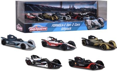 Majorette Formula-E Die-Cars 5 Stk. Geschenk-Set Подарочный набор Formula-E Die-Cars из 5 предметов