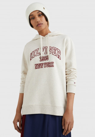 Tommy Hilfiger REGULAR VARSITY Sweatshirt white dove heather REGULAR VARSITY Толстовка белый голубь вереск