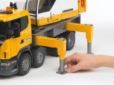 Bruder BRUDER 03570 Scania Liebherr Kran-LKW m. Licht und Sound Автокран BRUDER 03570 Scania Liebherr со светом и звуком