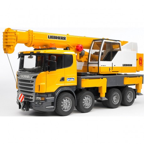 Bruder BRUDER 03570 Scania Liebherr Kran-LKW m. Licht und Sound Автокран BRUDER 03570 Scania Liebherr со светом и звуком