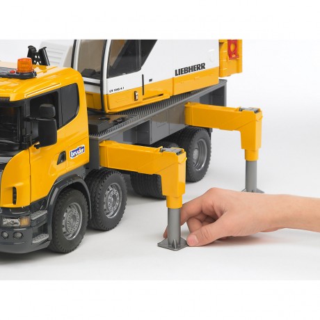 Bruder BRUDER 03570 Scania Liebherr Kran-LKW m. Licht und Sound Автокран BRUDER 03570 Scania Liebherr со светом и звуком