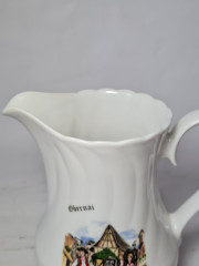 Кувшин винтажный Sarreguemines / Anne Ehret Ranrupt &quot;Obernai&quot;, фарфор, Франция, 1967 год.