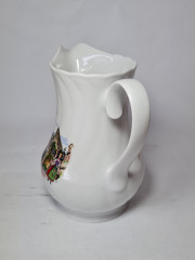 Кувшин винтажный Sarreguemines / Anne Ehret Ranrupt &quot;Obernai&quot;, фарфор, Франция, 1967 год.