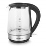 Emerio Emerio Wasserkocher Glas Wasserkocher 1,7L LED Beleuchtung Kabellos Erwarmen Tee Kettle Ku  Чайник Emerio Стеклянный чайник 1,7 л со светодиодной подсветкой Беспроводной чайник с подогревом Ku
