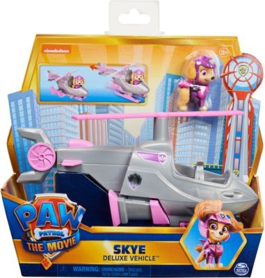 Spin Master Paw Patrol Skyes Deluxe Basis Fahrzeug aus dem Kinofilm mit Hundefigur Базовый автомобиль Paw Patrol Skyes Deluxe из фильма с фигуркой собаки