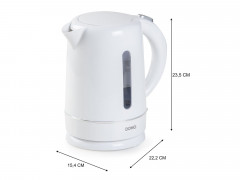 Domo Wasserkocher, 1.7 l, 2200 W, ohne Kabel elektrischer Teekocher Heisswasserbereiter schnell  leise, Uberhitzungs-  Trockengehschutz, rutschfeste Fusse sicher im Gebrauch  Чайник Domo, 1,7 л, 2200 Вт, без кабеля, электрочайник, чайник для горячей воды,