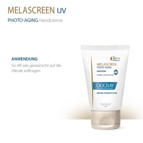 Ducray MELASCREEN Photoaging Handcreme LSF 50+  MELASCREEN Крем для рук против фотостарения SPF 50+