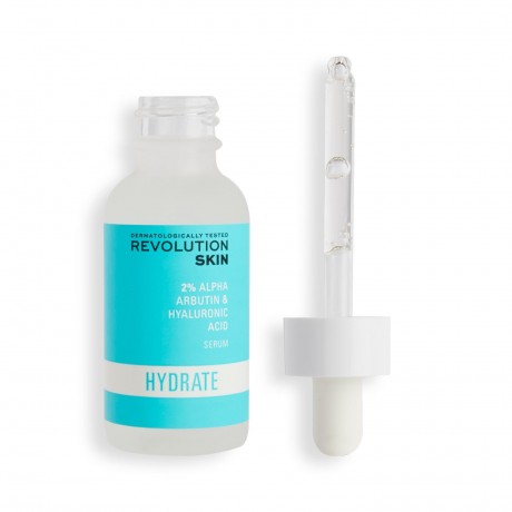 Revolution Skincare Hydrating 2% Alpha Arbutin & Hyaluronic Acid Serum  Увлажняющая сыворотка с 2% альфа-арбутином и гиалуроновой кислотой