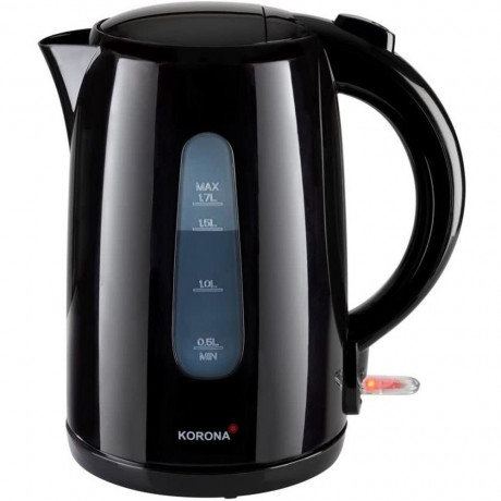 KORONA KORONA Wasserkocher Standard Wasserkocher 20330, 1,7 l, 2200 W, 2200 Watt, 1,7 Liter, Wasserstandsanzeige, Abschaltautomatik Schwarz Чайник KORONA стандартный чайник 20330, 1,7 л, 2200 Вт, 2200 Вт, 1,7 л, индикатор уровня воды, автоматическое отклю