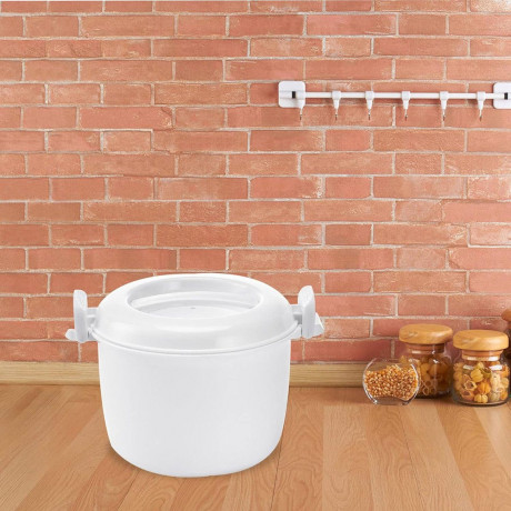 Yoyaxi Yoyaxi Reiskocher Kompakter Dampfkochtopf fur die Mikrowelle, einfach und praktisch, Multifunktionale Warmhalte-Lunchbox mit Dampfkorb, praktisch Рисоварка Yoyaxi Компактная микроволновая скороварка, простая и практичная, многофункциональный подог