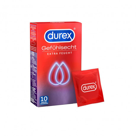 Durex Gefuhlsecht Extra Feucht Kondome  Ощущение излишней влажности презервативов