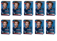 Schwarzkopf MEN Perfect 60, 10st, Средне-коричневый, мужская краска от седины 5 минут, Набор 10 упаковок 