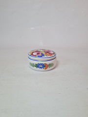 Шкатулка винтажная Z.S.&amp; CO Bavaria с ярким цветочным рисунком, 9 x 4,5 см, Германия, 1960-70гг.