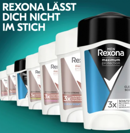 Rexona Antitranspirant DEOCREME Men Maximum Protection Clean Scent Дезодорант антиперспирант сухой крем, 45 мл