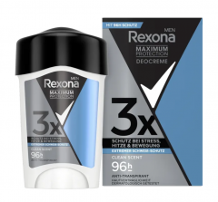 Rexona Antitranspirant DEOCREME Men Maximum Protection Clean Scent Дезодорант антиперспирант сухой крем стик, максимальная защита до 96ч, 45 мл