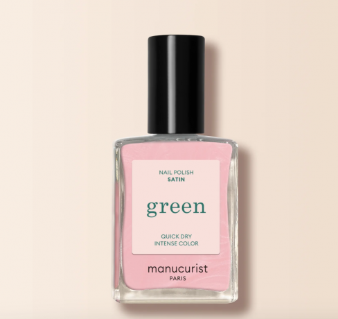 Manucurist Green Nagellack Satin 15ml, Лак для ногтей Satin(Франция), стойкое покрытие без сколов, безопасная растительная формула 9 Free, 15мл