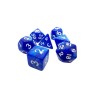 dice4friends 7-tlg. RPG Wurfelset Pearl: Blue\/White 7 шт. RPG Dice Set Жемчуг: Синий/Белый