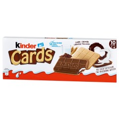 Kinder Cards 128g, 10 Stück Киндер Вафли 10 шт.