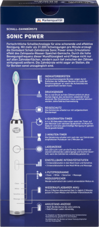 Dontodent Elektrische Schallzahnbürste Sonic Power Донтодент Электрическая зубная щетка