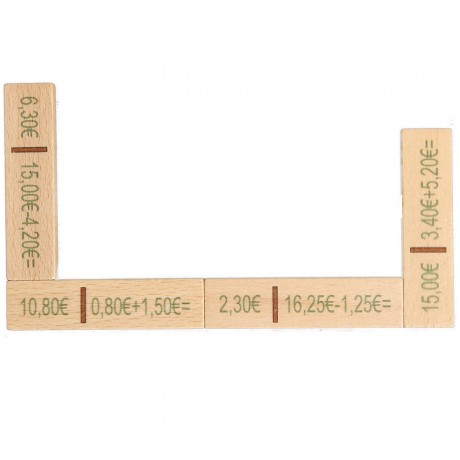 Lernspielzeug Rechendomino Euro Развивающая игрушка арифметика домино евро