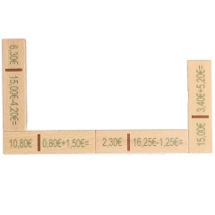 Lernspielzeug Rechendomino Euro Развивающая игрушка арифметика домино евро