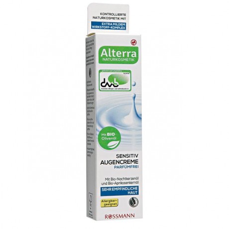 Alterra Sensitiv Augencreme Крем для глаз Parfussfrei 15 г