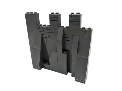LEGO LEGO MOC Ritter Burg Schloss Mauer 1 Eckteil - dunkelgrau - 49 Teile LEGO MOC Knight Castle Wall 1 угловая часть - темно-серый - 49 деталей