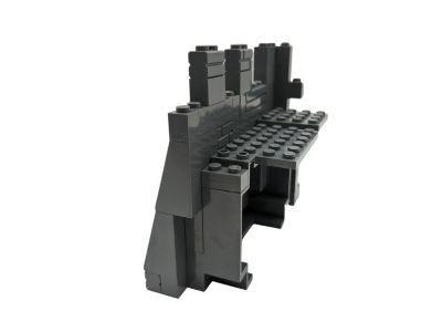 LEGO LEGO MOC Ritter Burg Schloss Mauer 1 Eckteil - dunkelgrau - 49 Teile LEGO MOC Knight Castle Wall 1 угловая часть - темно-серый - 49 деталей