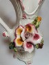 Capodimonte, Каподимонте Коллекционная фарфоровая Ваза-кувшин с розой 30см, 1970-75гг.