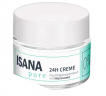 ISANA pure 24H Creme, ИСАНА Крем для лица без силиконов и отдушек с витамином витамин B3, B5 и Е, 50мл