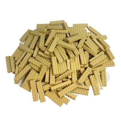 LEGO LEGO 2x8 Steine Beige - 50 Stueck - Tan Bricks 3007 Бежевые кубики LEGO 2x8 — 50 штук — Tan Bricks 3007