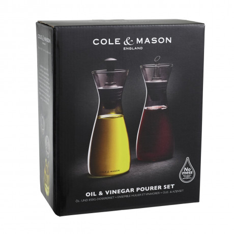 Cole & Mason Coleamp;Mason  Essig- & ol Set SAWSTON schwarz Coleamp;Mason Vinegar &amp; =6l Set SAWSTON