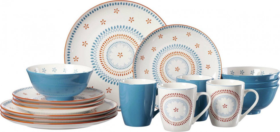 Ritzenhoff & Breker Ritzenhoff & Breker Kombiservice 16tlg INDIRA turkis Комбинированный сервиз Ritzenhoff & Breker 16 предметов INDIRA