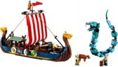 LEGO LEGO Creator 31132 Wikingerschiff mit Midgardschlange LEGO Creator 31132 Корабль викингов со змеем Мидгарда