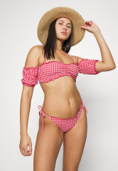 Tommy Hilfiger STRING SIDE TIE CHEEKY  Bikini bottoms primary red/white  STRING SIDE TIE CHEEKY Плавки бикини первичный красный/белый